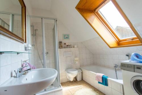 Koupelna v ubytování Ferienwohnung Meeresblick
