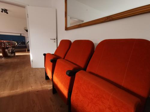 Гостиная зона в Ferienhaus Fräulein Frenz