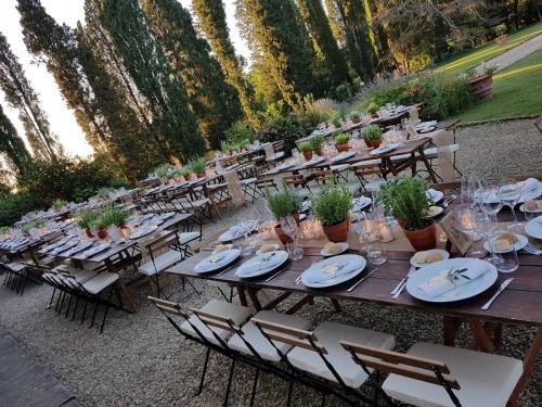 Restaurace v ubytování Amazing Tuscan Villa