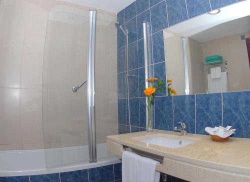 
Een badkamer bij Hotel Roca Mar
