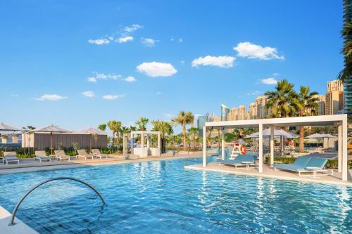 a rendering of the pool at the resort at Address Beach Resort in Dubai