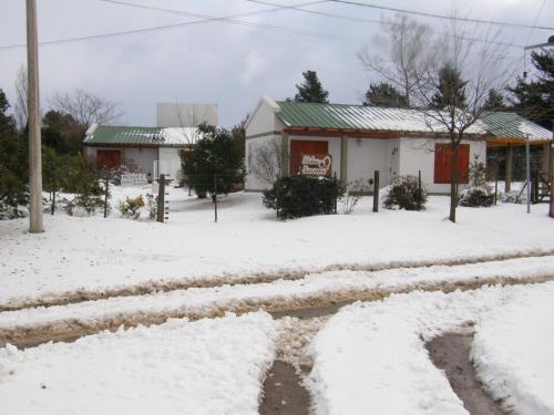 Cabañas Aldea Serrana v zimě
