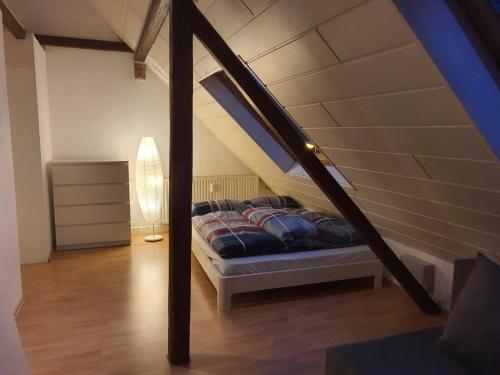Ein Bett oder Betten in einem Zimmer der Unterkunft Roter Backstein Apartment 2