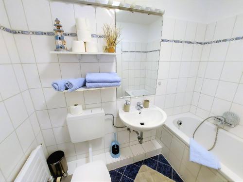 Phòng tắm tại Ferienwohnung Seestern 78