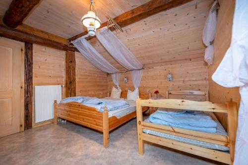 Chalet Les Planchesにあるベッド