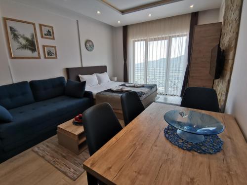 Posezení v ubytování Ski&Spa Milmari L17