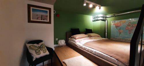 Llit o llits en una habitació de Apartament Atram Minimax