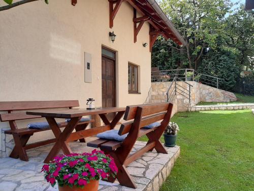 Κήπος έξω από το Apartmani Ogi i Ana