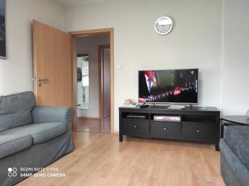 TV a/nebo společenská místnost v ubytování Wohnen im Herzen von Kleve