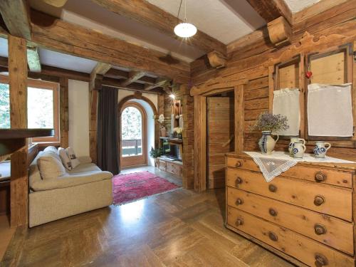 Posezení v ubytování Residence Salvan
