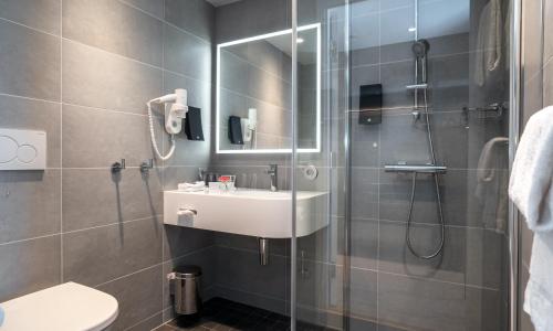 Kylpyhuone majoituspaikassa Thon Hotel Harstad