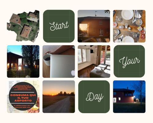 a collage of pictures of different homes at SANTA MARIA DI LORGANA in Minerbio