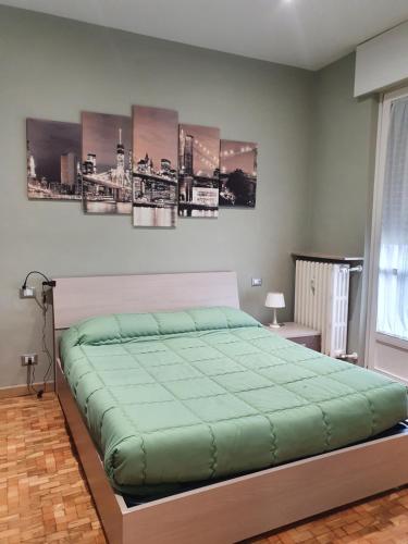 מיטה או מיטות בחדר ב-Pellico Stylish Apartments