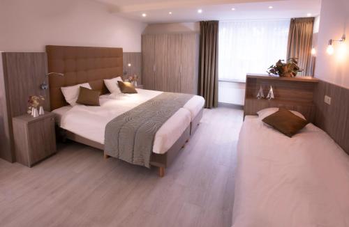 Katil atau katil-katil dalam bilik di Hotel Atlanta Knokke