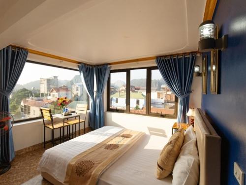 Giường trong phòng chung tại Tam Coc La Siesta Homestay