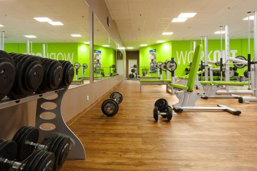 Fitness centrum a/nebo fitness zařízení v ubytování Panorama Hotel Schweinfurt