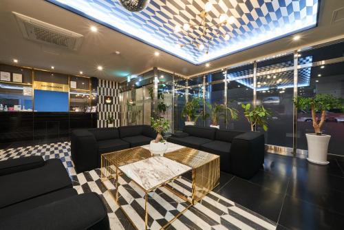 Χώρος καθιστικού στο BON Hotel BUSINESS