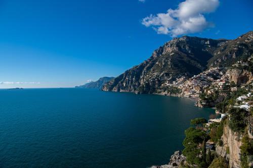 a view of the amalfi coast at Casa Gilda Positano in Positano