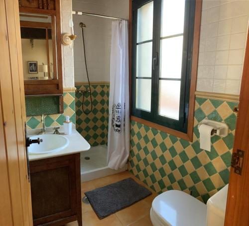 Koupelna v ubytování Casa Lagar de Arume