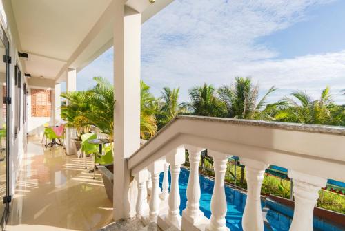 a view from the balcony of a villa at Quynh Mai Resort in Phu Quoc