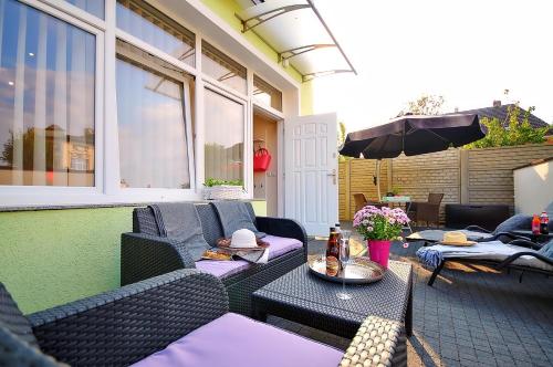 Część wypoczynkowa w obiekcie Plaża Apartament