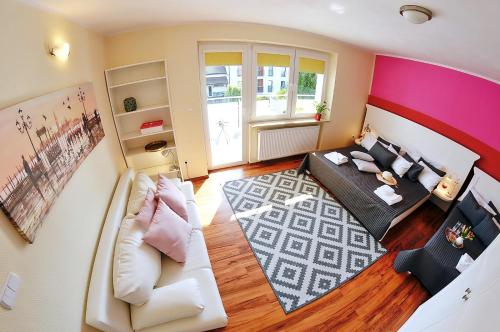 Część wypoczynkowa w obiekcie Plaża Apartament