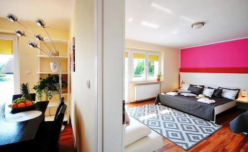 Część wypoczynkowa w obiekcie Plaża Apartament