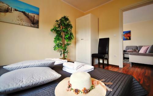 Część wypoczynkowa w obiekcie Plaża Apartament