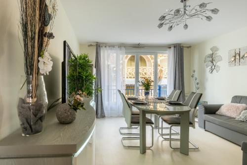 Χώρος καθιστικού στο Swan - Appartement avec balcon proche plage Mers-les-Bains