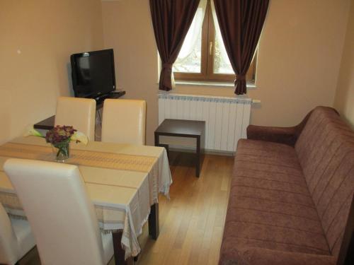 TV a/nebo společenská místnost v ubytování Apartments Manjan