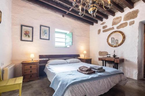Postel nebo postele na pokoji v ubytování Finca Carrillo