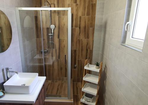 Koupelna v ubytování Apartman Iva