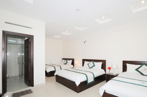 Katil atau katil-katil dalam bilik di My Hoa 2 Hotel