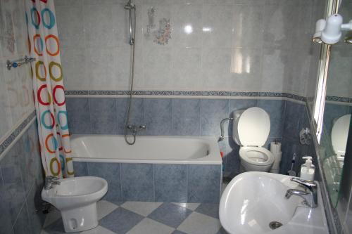 A bathroom at Casa Sonrisa
