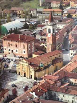 Γενική άποψη της πόλης Borghetto Lodigiano ή θέα της πόλης από  αυτός ο ξενώνας