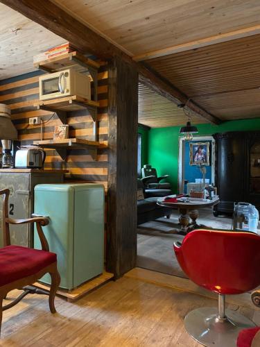 Posezení v ubytování Vintage Home 55 Direkt am Fuße zur Wartburg