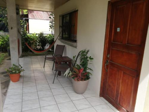 Un balcón o terraza en Cahuita Lodge