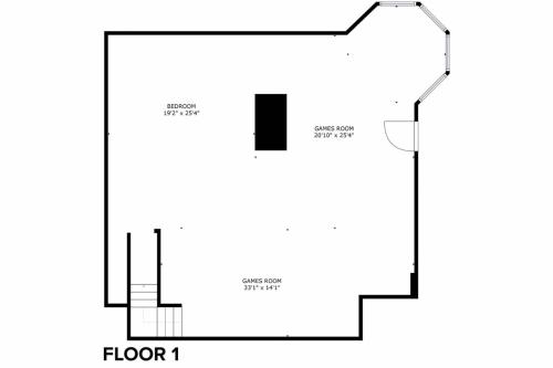 a diagram of a floor plan of a house at Skyview Villa in Newberg