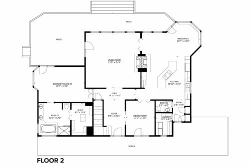 a floor plan of a house at Skyview Villa in Newberg