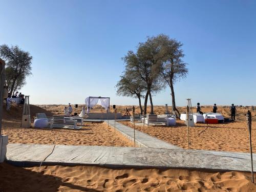 a playground in the middle of the desert at Bedouin Oasis Desert Camp- Ras Al Khaimah in Ras al Khaimah