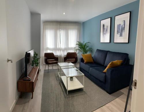Ruang duduk di Bierzo Habita Apartments