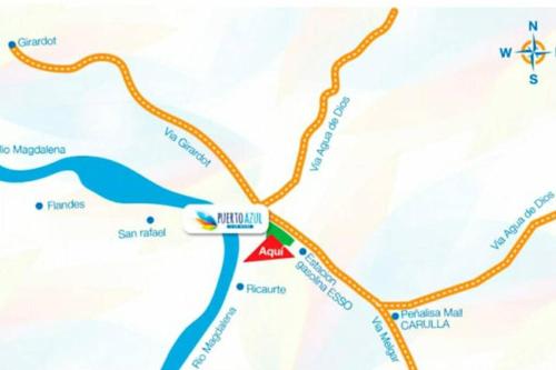 a map of the philippines with the attractions at Confortable apartamento en conjunto Puerto Azul Club House in Ricaurte