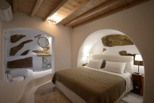 Lova arba lovos apgyvendinimo įstaigoje Villa Azurite with heated pool by Diles Villas