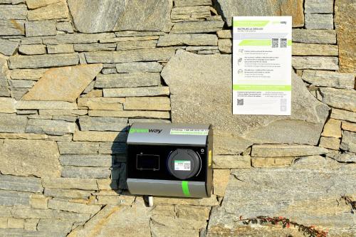 a monitoring device on a stone wall at Aroma Stone Hotel Spa in Syców