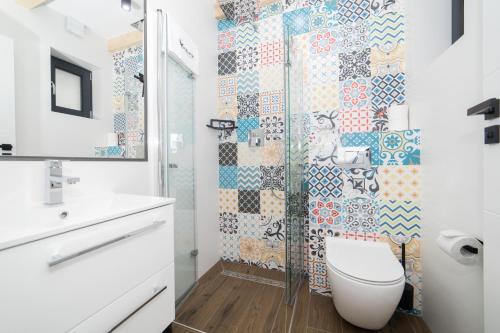 Ένα μπάνιο στο Koliberek Apartamenty