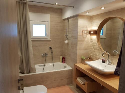 Koupelna v ubytování Casa Denva