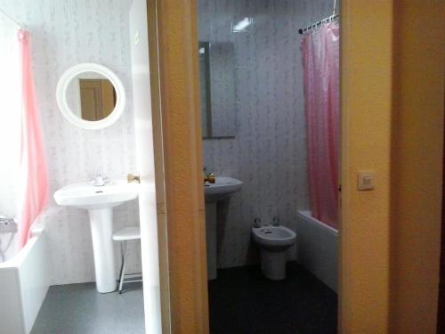 Koupelna v ubytování Hostal Alonso