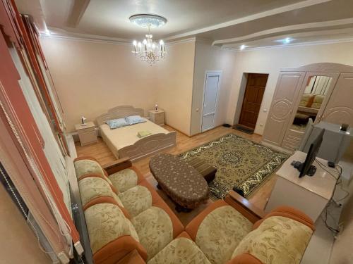 
Кровать или кровати в номере Сити
