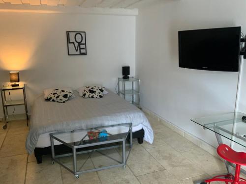 Televisyen dan/atau pusat hiburan di CHALET FAMILIAL AURON