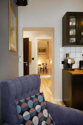 Kuchyň nebo kuchyňský kout v ubytování Courthouse Apartments Slavi